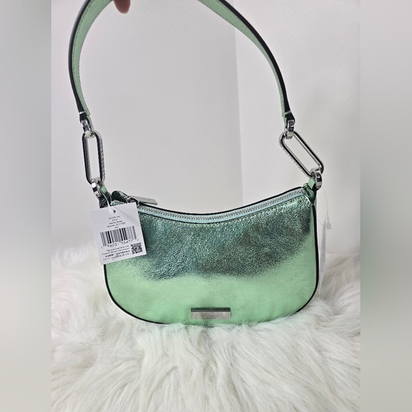 Kate Spade Nina Shoulder Bag Metallic leather Shoulder Bag KI947 - Seawater - Picture 2 of 13
